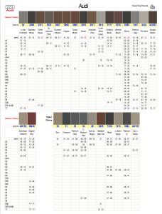Audi Interior Colors