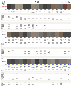 Buick Interior Colors