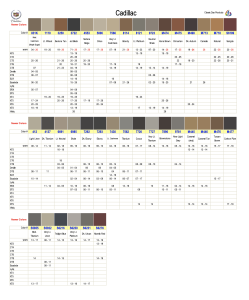 Cadillac Interior Colors