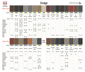 Dodge Interior Colors