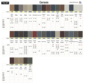 Genesis Interior Colors