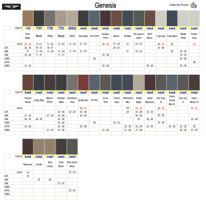 Genesis Interior Colors