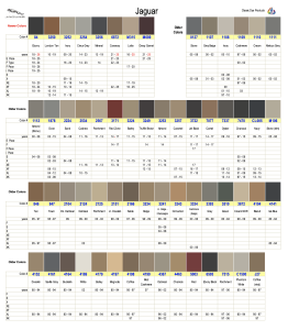 Jaguar Interior Colors