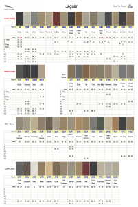 Jaguar Interior Colors