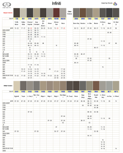 Infiniti Interior Colors