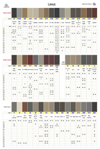 Lexus Interior Colors