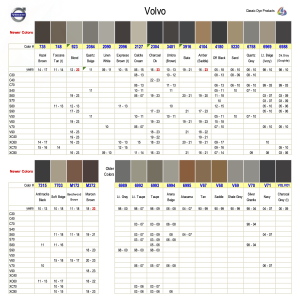 Volvo Interior Colors