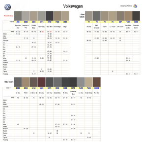 VW Interior Colors