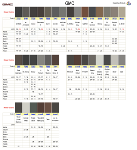 GMC Interior Colors