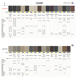 Lincoln Interior Colors