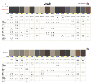 Lincoln Interior Colors
