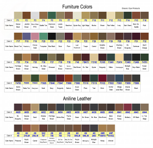 #CC_FT - Furniture Color Chart