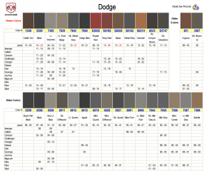 Dodge Interior Colors