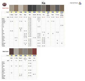 Kia Interior Colors