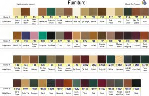 Furniture Color Chart