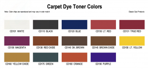 CD - Carpet Dye Toners