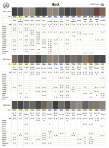 Buick Interior Colors