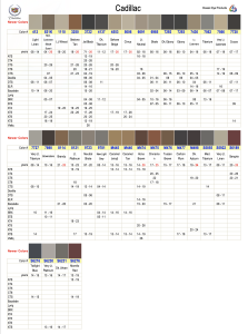 Cadillac Interior Colors