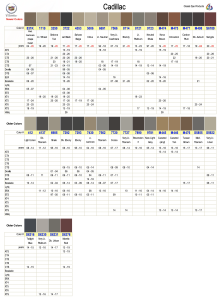 Cadillac Interior Colors