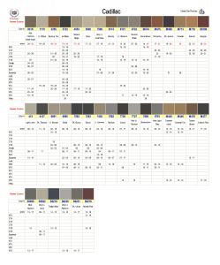 Cadillac Interior Colors