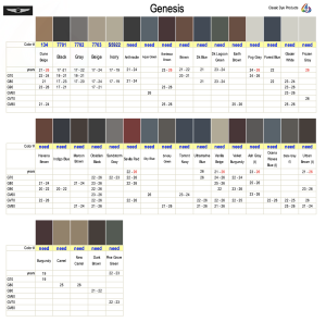 Genesis Interior Colors
